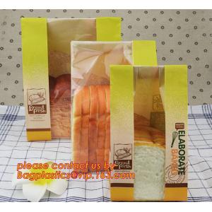 Customize Translucent Window Brown Greaseproof Kraft Paper Bag Special Opp