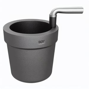 High Temperature Resistance Non-ferrous SiC Carbide Graphite Crucible With