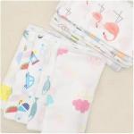 Natural Bamboo Muslin Fabric 100 Cotton Enviroment Friendly Customized Material