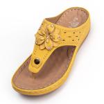 BS090 Slipper Outer Wear Slippers Female Flip Flops Flower Hollow Beach Amazon