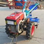 18HP Hand Tractor Equipment , 7.35kw Agriculture Mini Tractor With Rotavator