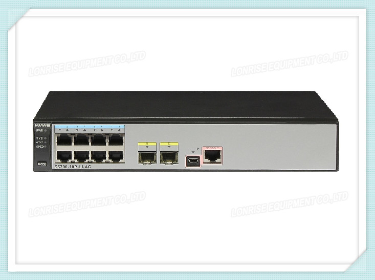 Quidway S5700 Huawei Network Switches S5700-10P-LI-AC 8 Ethernet 10/100/1000 Ports 2 Gig SFP