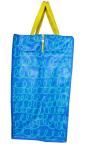 Portable 120gsm PP Woven Shopping Bags Full Zipper Matt Coated
