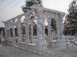 Stone gazebo for garden