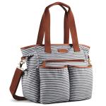 Crossbody Large Tote Diaper Bags Canvas Customized Size Solid Color