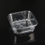 Pastry Preserved Fruits Square Clear Plastic To Go Containers For Bakery Cookie
