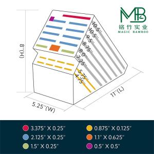 20 Slot Bamboo Knife Block For Kitchen Countertops