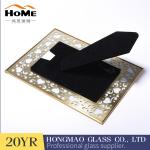 Double Glass Picture Frame , Metal Brass And Glass Photo Frame For Promotion