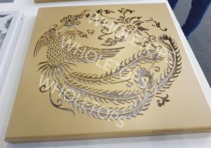 China 4.0mm Thickness Decorative Aluminum Panel With Pattern Cutting factory