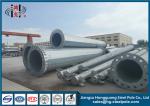 Q345 Round Steel Tubular Pole For Transmission Line Overhead Project 110KV