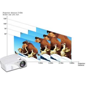 1200 Lumens 800x480 HDMI/AV/VGA/USB Input LED Video Projector HD Home Theater