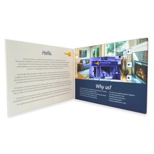 China 5 Inch TFT Flip Book Video For Advertising , Video Booklet With 4G Memory factory