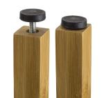 Freestanding 3-Tier Bamboo Corner Shower Shelf Caddyfor Shower, Kitchen, Hall