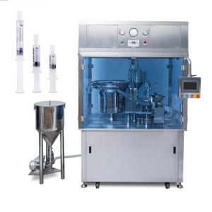 China Automatic Glass Plastic Prefilled Syringe Filling Plugging Closing Capping Machine For Medical factory