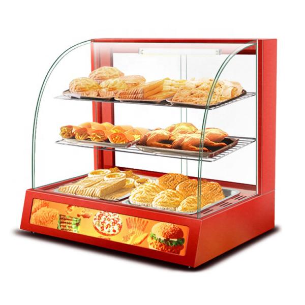 0.8kw Red Commercial Food Display Warmer for Restaurant Kitchen Equipment