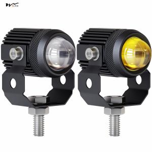 China 60W White Amber Motorcycle LED Pod Projection Light 1.3-inch Auxiliary Spotlight factory