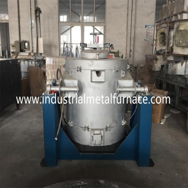 1250 Degree Tilting Type Oil Fired Crucible For Aluminium Melting Copper Alloy