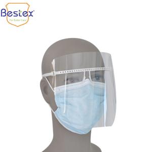 China Transparent ISO 1348522cm Splash Proof Protective Face Shield factory