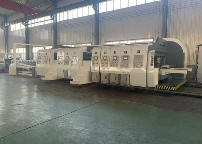 High Definition Flexo Printer Slotter Machine 180 Pcs/Min With Pneumatic Interlocking Device