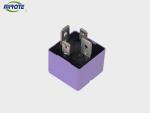 Purple cover 80 amp car relay, 24 volt relay 4 pin metal plate high power