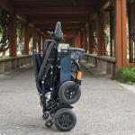 Lithium Battery Alu Electric Motorized Wheelchair 100 KG Load