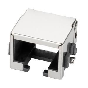 China Shielded 8P8C SMT 13.15L RJ45 Jack With Cooper Shell factory