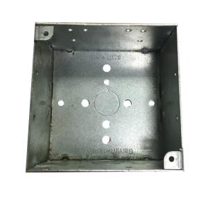 Thickness 1.60mm Square Box Extension Ring With Knockouts Fixing Screw