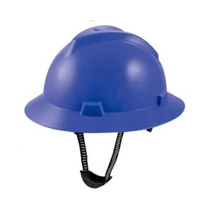 China Full Brim V Type Protective Industrial Hard Hat Safety Helmet Types For Construction Workers factory