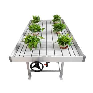 China 4*8ft ABS Hydroponic Greenhouse Rolling Benches 75cm Height factory