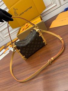 China Brown Presbyopic Canvas Louis Vuitton LV Side Trunk Monogram PM Bag Suitcase factory