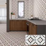 30x30 Glazed Ceramic Tiles Nordic Style Small Square Mosaic Flower Balcony Floor