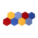 Hexagon Soundproof Acoustic Wall Panel Polyester Acoustic Panel