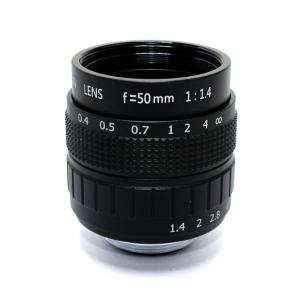 China Alloy Casing Machine Vision Lens 50mm Focal Length C Mount F/1.4 Manual Iris factory