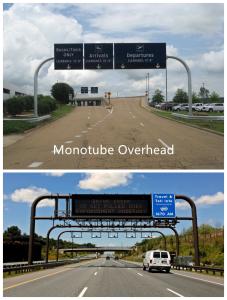 China Highway Overhead Sign Structures Hot Dip Galvanized Steel Welding Rod Full Span Sign Bridge factory