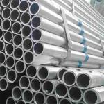 Round Galvanized Steel Pipe Tube Hot Dipped Welded ISO SGS Certificate