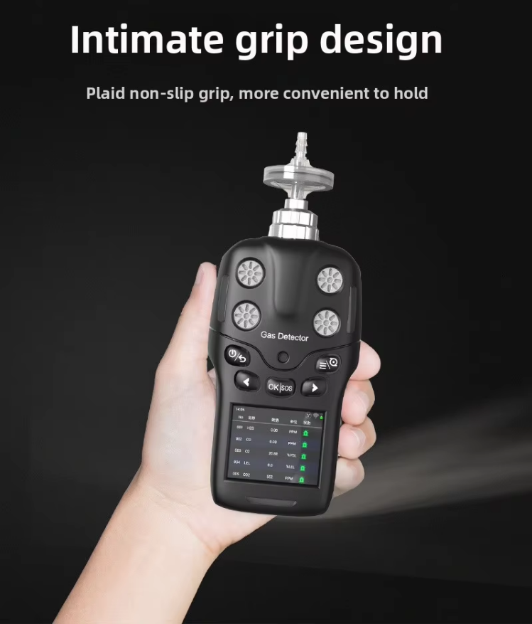 MS400S Portable Multi Gas Detector for Petroleum Chemical Industries Intelligent Identification Customizable Sensor Options