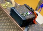 Ladies Brown Cartoon Embroider Luxury Cross Body Bag Monogram Pattern