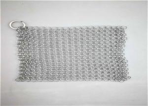 China Professional Stainless Steel Pot Scrubber Sqaure Shape For Pan Cleaning factory