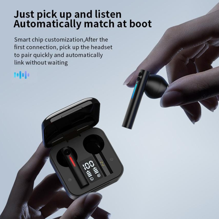 HiFi 3D Stereo TWS Bluetooth 5.0 Earphones For Smartphones