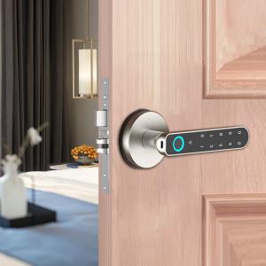 China Smartphone Remote Access TTLock Digital Door Lock One Grip Open Handle Lock factory