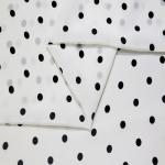 Printed Geometric Figure Flowers Leaf Point 100% Pure Silk Fabric