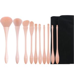 China Soft Nylon Hair Powder Foundation Brush 10 Pieces For Face Eye Makeup factory