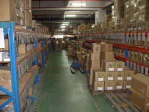 China Blue / Orange Medium Duty Shelving With Manual Operation , Steel / Wood Board Pallet Racking factory