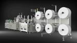 Low Noise N95 Mask Making Machine , 4 Ply Face Mask Manufacturing Machine