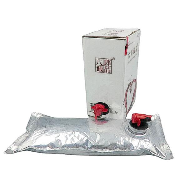Gravure Printing Red Wine And Milk Bag In Box With Dispenser Aseptic