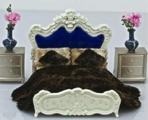 China European style bed--scale model bed ,model furnitures, architectural model materials factory