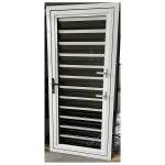 Aluminum Glass Shutter Door Openable Plantation Louver Ventilation Grille Door