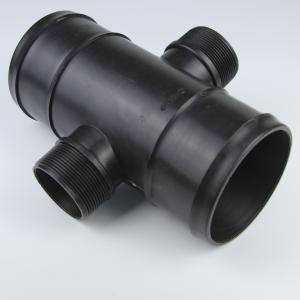 China Polypropylene Irrigation Pipe Tee Drip Double Wire Four Way Agricultural factory