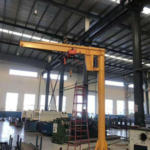 China Polyurethane Buffer 30KN 360° Rotating Slewing Jib Crane factory