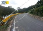 Anti Impact Rolling Guardrail Barrier Parking Lots / Curved Median Strip